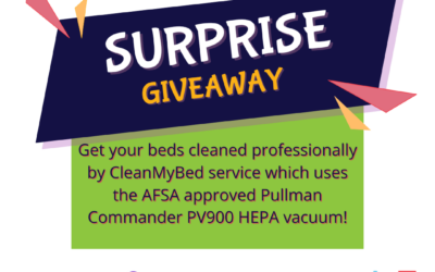 Surprise Giveaway: Get your beds professionally cleaned by CleanMyBed
