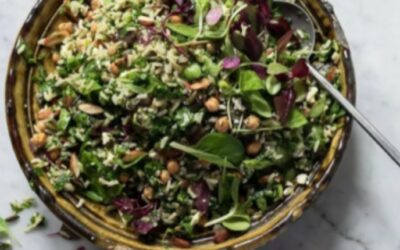 Summery wild rice salad