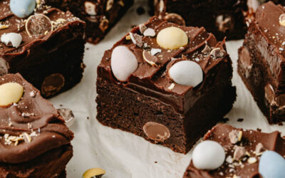 Gluten-Free Mini Egg Brownies