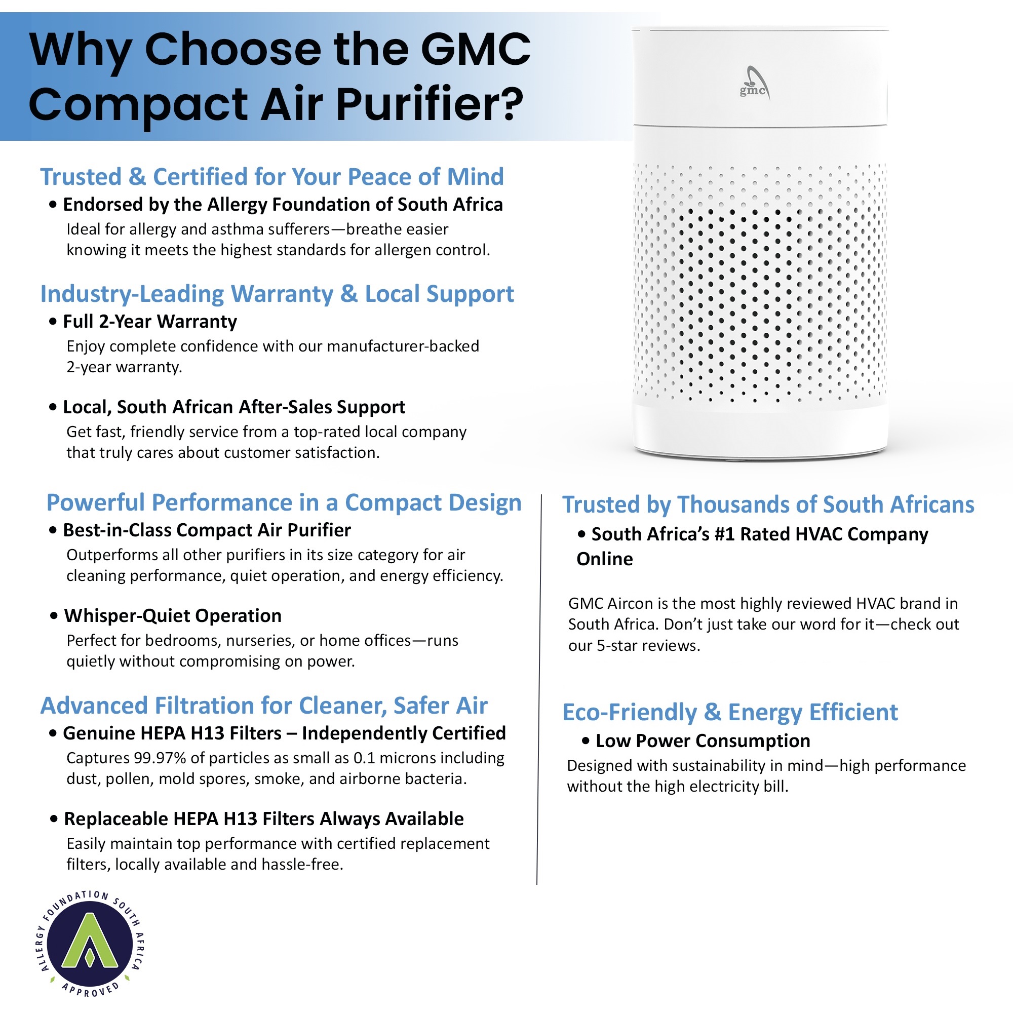 GMC AP70 - Portable Air Purifier - Image 5