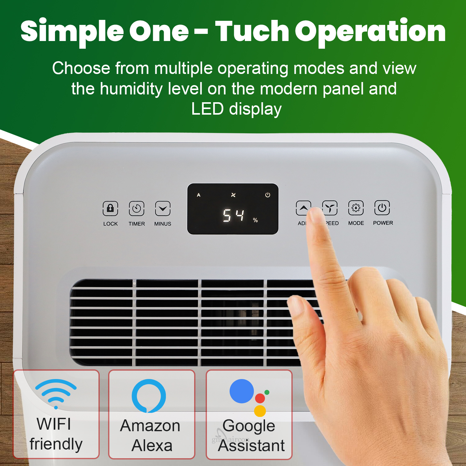 Large Dehumidifier Touch Screen