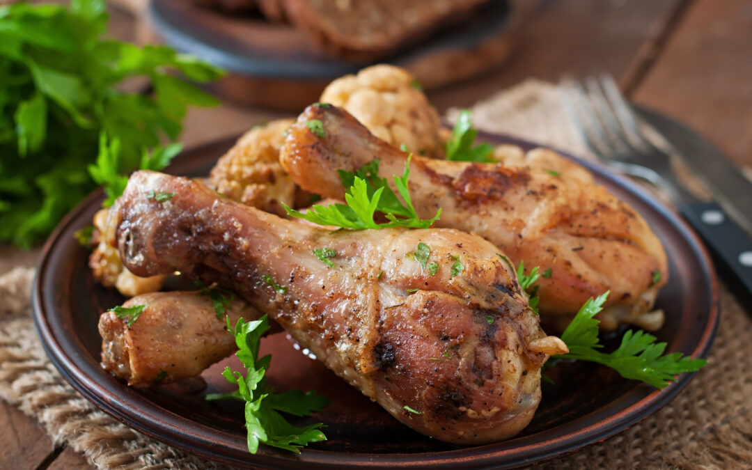 Crispy-Skin Herb Roast Chicken with Veggies